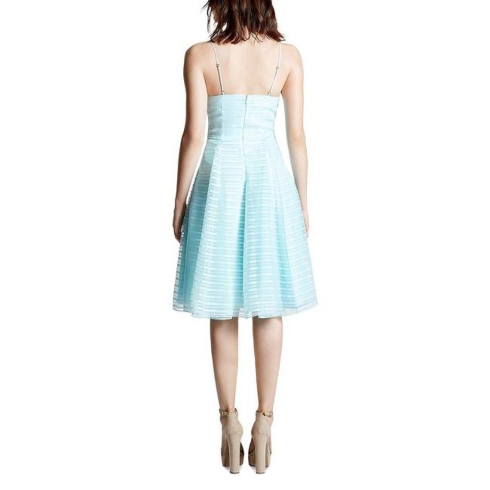 Halston Heritage Organza Cocktail Dress – Seafoam - Picture 2 of 7